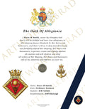 Personalised Royal Navy Oath of Allegiance Certificate